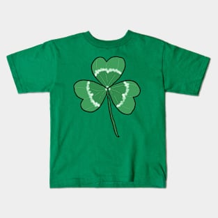 Clover. A pretty, beautiful, cute clover drawing, lucky design. Kids T-Shirt